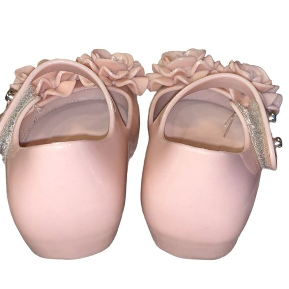 Mini Melissa Pink Baby Girl Toddler Dress Ultragirl Flower Girl Shoes US Size 5 - Picture 3 of 7